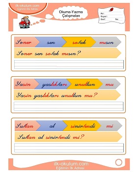 Çocuklar İçin s sesi Çalışma Sayfaları 